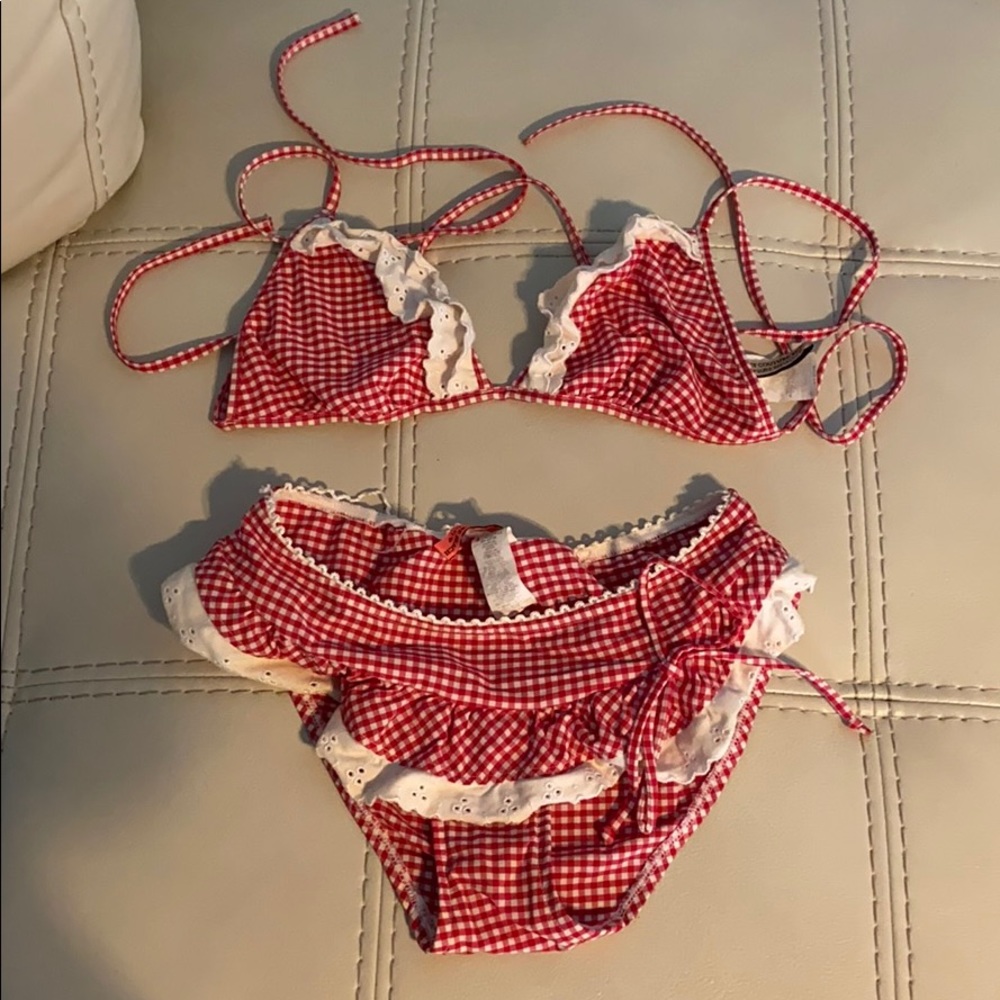 Vintage Juicy Couture gingham swimsuit
